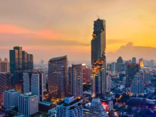 Bangkok city skyline Thailand